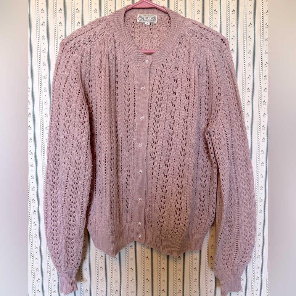 LAST CALL | Vintage Pink Wool Cardigan